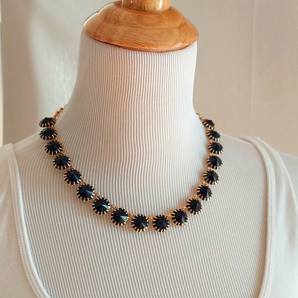 J Crew Black and Gold Necklace